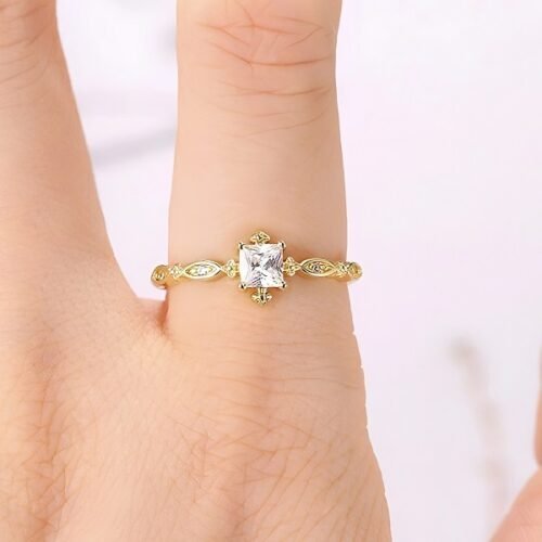 Anillo Promesa Eterna - Bañado en Oro Dorado 18K