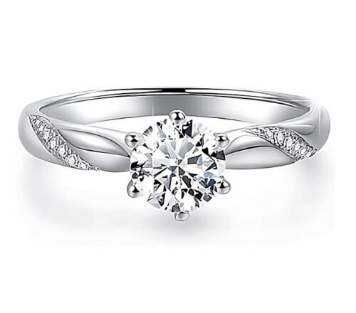 Anillo para Compromiso Corona Real - 100% Plata Tibetana Ley 925