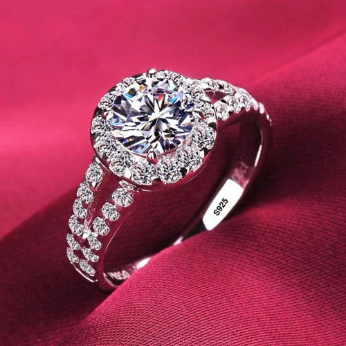 Anillo de Compromiso Doble Lazo - 100% Plata Tibetana Ley 925 - Imagen 2