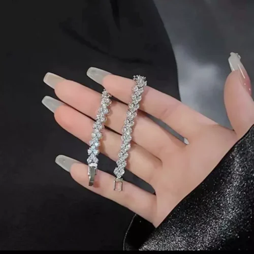 Pulsera Vintage Brillante - Bañado en Plata Ley 925 - Imagen 4
