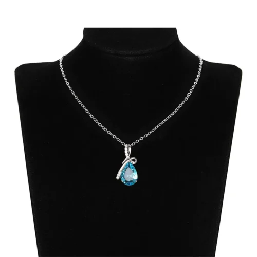 Collar Gota de Agua - 100% Plata Tibetana Ley 925 - Imagen 3
