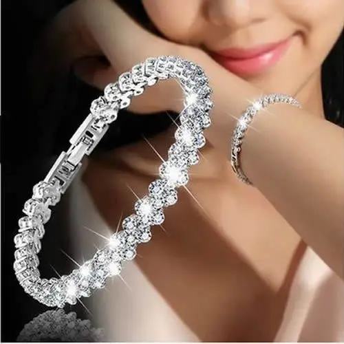 Pulsera Vintage Brillante - Bañado en Plata Ley 925