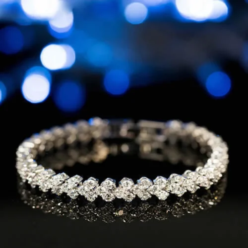 Pulsera Vintage Brillante - Bañado en Plata Ley 925 - Imagen 5