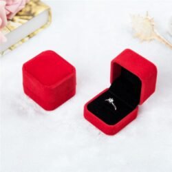 Caja de terciopelo para regalo - Color Rojo