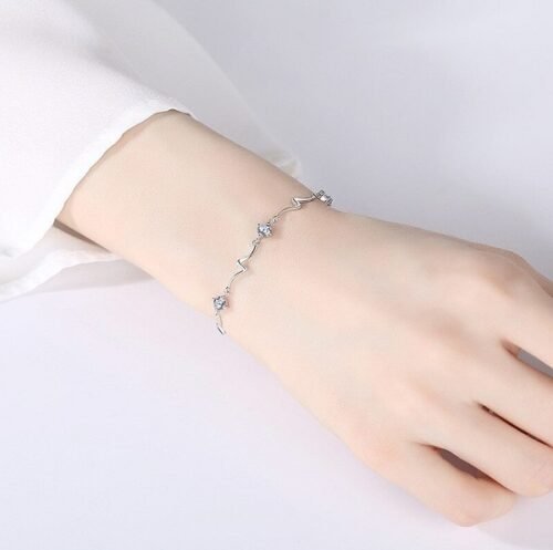 Pulsera Estrellas Azules - 100% Plata Tibetana Ley 925 - Imagen 5